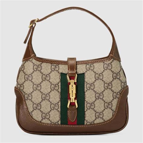 gucci beige ebony gg canvas twins hobo bag|Jackie 1961 Mini Hobo Bag In GG Supreme Canvas .